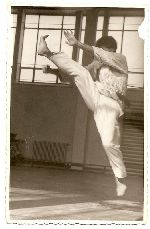 Romania-Amatto Zaharia opens his first military DOJO, 1984