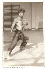 Romania-Amatto Zaharia opens his first military DOJO, 1984