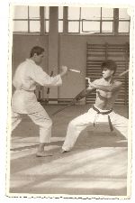 Romania-Amatto Zaharia opens his first military DOJO, 1984