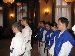 Greeting ceremony Romanian Presidency 2004