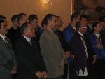 Greeting ceremony Romanian Presidency 2004