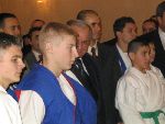 Greeting ceremony Romanian Presidency 2004