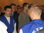 Greeting ceremony Romanian Presidency 2004