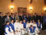 Greeting ceremony Romanian Presidency 2004