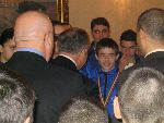 Greeting ceremony Romanian Presidency 2004