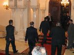 Greeting ceremony Romanian Presidency 2004