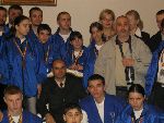 Greeting ceremony Romanian Presidency 2004