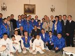 Greeting ceremony Romanian Presidency 2004