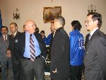 Greeting ceremony Romanian Presidency 2004