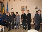 Greeting ceremony Romanian Presidency 2004