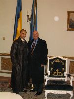 Greeting ceremony Romanian Presidency 2004
