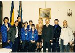 Greeting ceremony Romanian Presidency 2004
