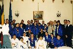 Greeting ceremony Romanian Presidency 2004