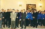 Greeting ceremony Romanian Presidency 2004