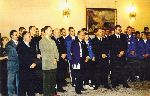 Greeting ceremony Romanian Presidency 2004
