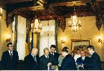 Greeting ceremony Romanian Presidency 2004