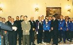 Greeting ceremony Romanian Presidency 2004