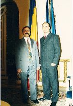 Greeting ceremony Romanian Presidency 2004