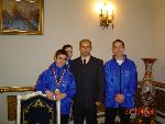 Greeting ceremony Romanian Presidency 2004