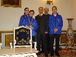 Greeting ceremony Romanian Presidency 2004