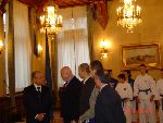 Greeting ceremony Romanian Presidency 2004