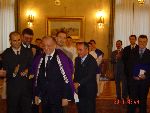 Greeting ceremony Romanian Presidency 2004